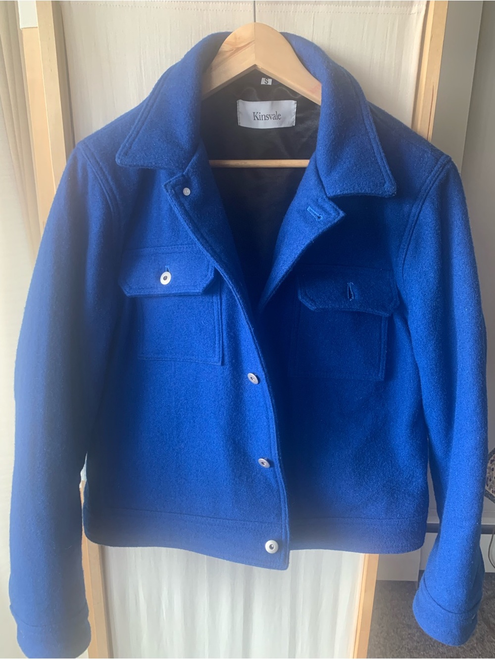 Vibrant Wool Bomber Jacket Small